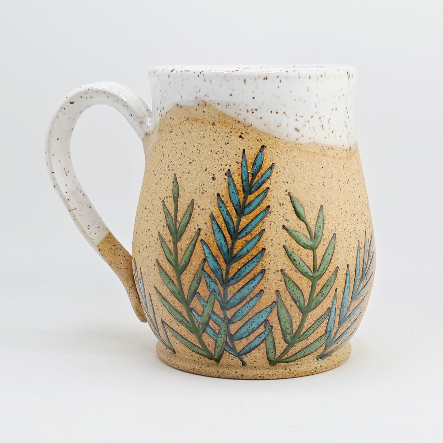 #13 Handmade stoneware Mug 17oz