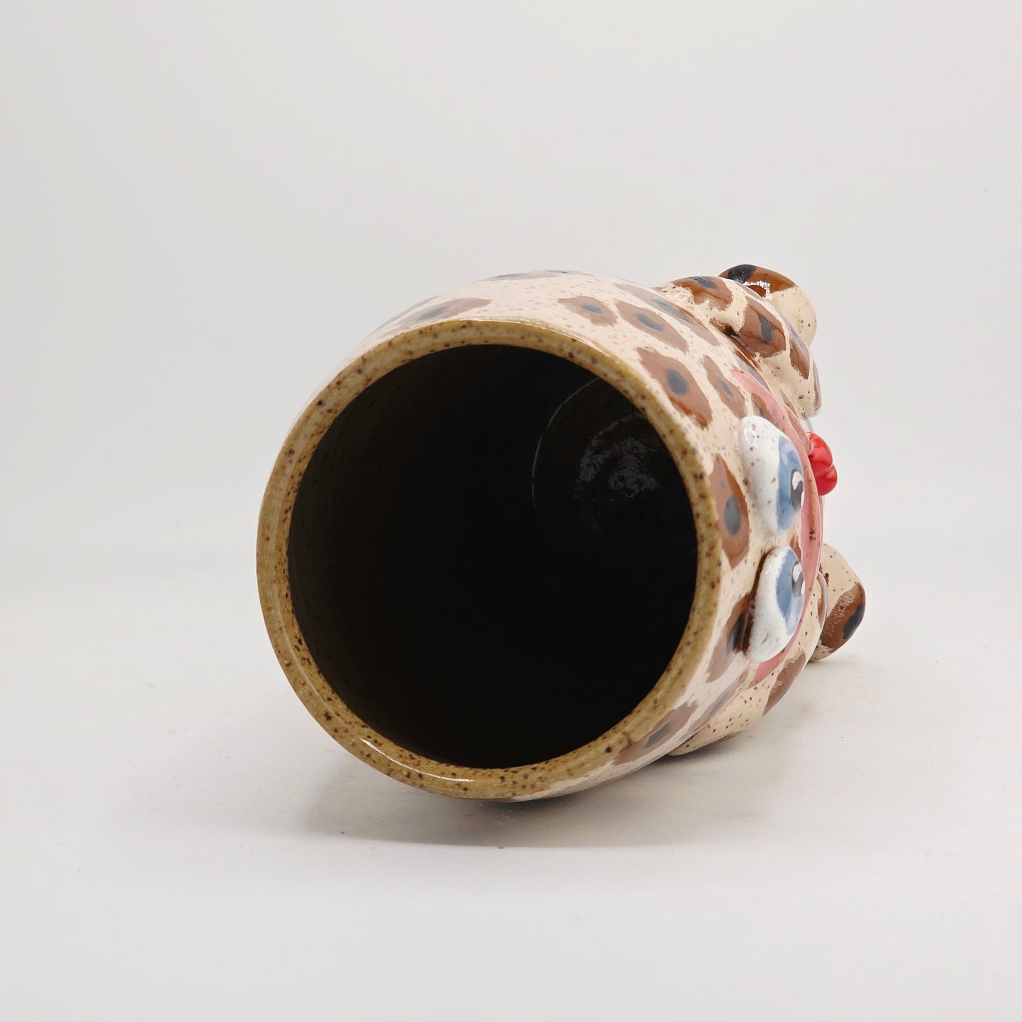#46 Handmade stoneware vase 6x3.5