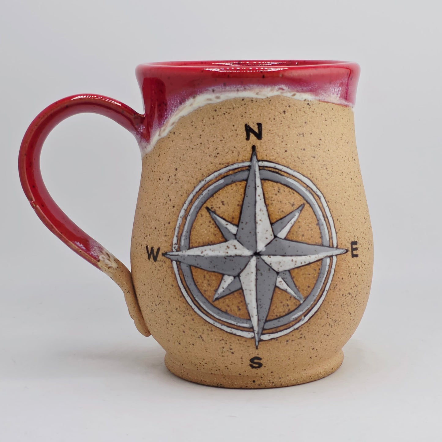 #13 Handmade stoneware Mug 17oz